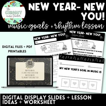 Preview of NEW YEAR, NEW YOU- music goal + rhythm lesson