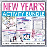 New Year's Activity Bundle - Assignments, Games, and Activ