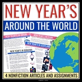 New Year's Around the World Reading Comprehension - Nonfic