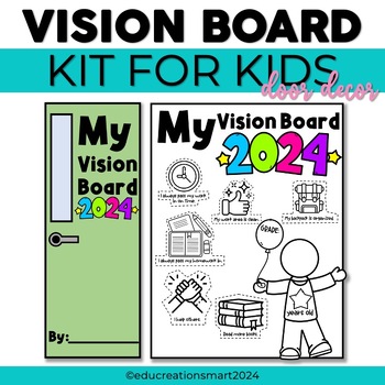 New Year Goal Setting Activity - Vision Board - Self-Confidence Messages