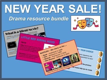 Preview of NEW YEAR SALE Drama resource bundle!
