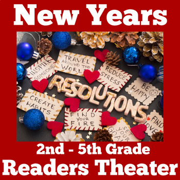 Preview of NEW YEAR YEARS 2024 Activity READERS THEATER THEATRE SCRIPT 3rd 4th 5th Grade