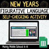 NEW YEARS FIGURATIVE LANGUAGE Google Sheets Digital Myster