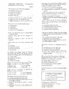 Global History - Multiple Choice Regents Questions Quiz (Unit 20 of 40)