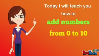 Preview of Addition of Numbers 0–10: Video/Animation K-1 Test/Quiz Prep, Review, Assessment