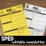NEWSLETTER FOR SPECIAL EDUCATION