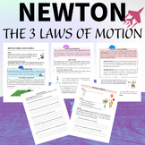NEWTON & THE 3 LAWS OF MOTION - 6th 7th 8th 9th Grade Work