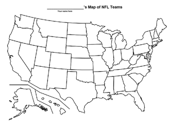 NFL Map, Teams