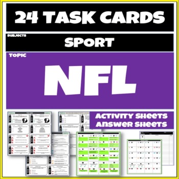 Preview of NFL Sports Task Cards
