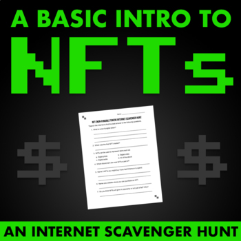 Preview of NFT Internet Scavenger Hunt! - NO PREP Intro to Non-Fungible Tokens