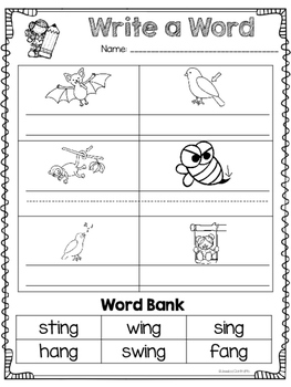 NG Digraph NO PREP Printables by Jessica Contratto | TpT
