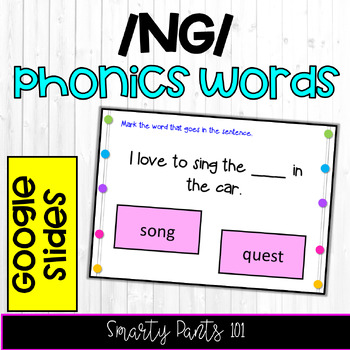 Preview of NG Digraph Words - Google Slides - Phonics - NO PREP