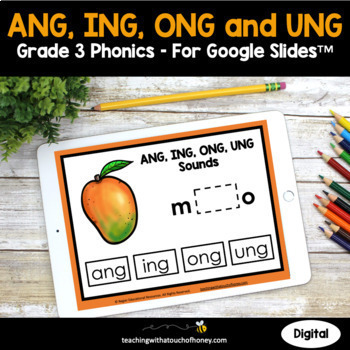 Preview of NG Ending Phonics Activities | ANG, ING, ONG, and UNG 3rd Grade Phonics