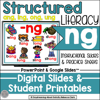 Preview of NG Glued Sounds ang ing ong ung Consonant Digraph NG Structured Literacy Lessons
