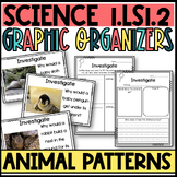 Science Graphic Organizers: Animal Patterns 1-LS1-2 First Grade
