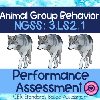 Preview of NGSS 3.LS2.1 Performance Assessment - Claim Evidence Response