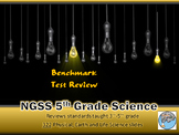 NGSS 5th Grade Science Benchmark Test Prep and Game Cards