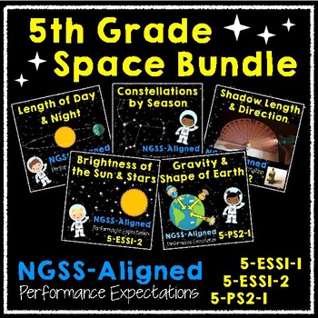 Preview of NGSS 5th Grade Space Bundle