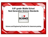 NGSS 6-8 Middle School Science Practices- for posting