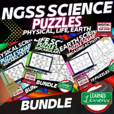 NGSS 6-8 Science Activity, NGSS Science Puzzles, Bundle, D