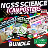 NGSS 6-8 Science I Cans, NGSS Self Assessment BUNDLE with 
