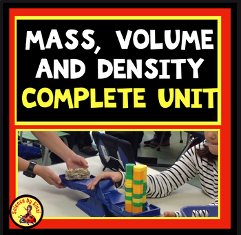 Preview of MASS, VOLUME AND DENSITY Complete LAB UNIT Student Guides and Data Charts