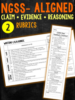 Preview of NGSS-Aligned Claim Evidence Reasoning Rubric