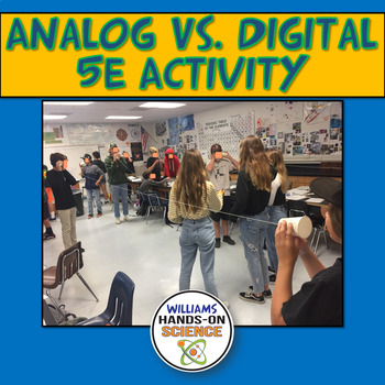 Preview of MS-PS4-3 NGSS Analog Digital Signals Waves Properties Digital Print 5E Activity