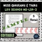 NGSS Assessment Tasks Test Questions MS-LS4-3 Evolution an