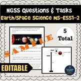 NGSS Assessment Tasks and Test Questions MS-ESS1-2 Modelin
