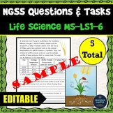 NGSS Assessment Tasks and Test Questions MS-LS1-6 Role of 