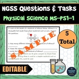 NGSS Assessment Tasks Test Questions MS-PS1-1 Model Atoms 