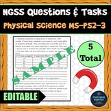 NGSS Assessment Tasks Test Questions MS-PS2-3 Electric For