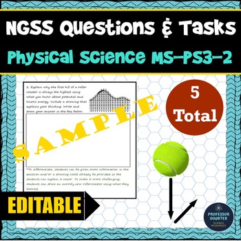 NGSS Assessment Tasks Test Questions MS-PS3-2 Potential Energy Model