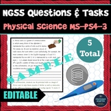 NGSS Assessment Tasks Test Questions MS-PS4-3 Waves Analog