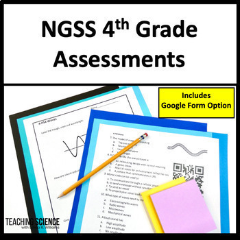 Preview of NGSS Assessments for Fourth Grade & NGSS Test Prep for 4th Grade Science