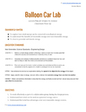 NGSS Balloon Car Science Lesson