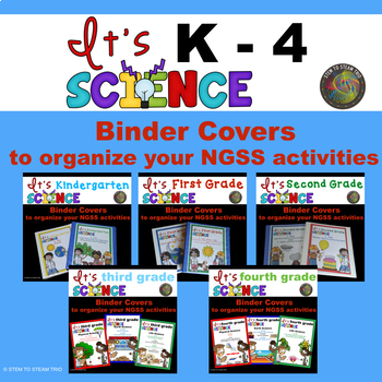 Preview of NGSS Binder Covers for Kindergarten to Fourth Grade