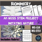 Biomimicry NGSS STEM Project Distance Learning Life Science Adaptations LS4