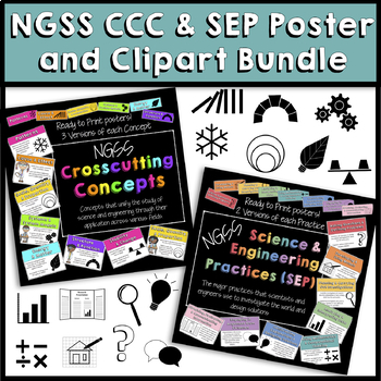 Preview of NGSS CCC and SEP Bundle -Crosscutting Concepts -Science & Engineering Practices