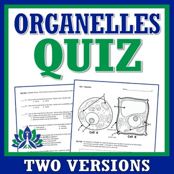 Preview of NGSS Parts of a Plant and Animal Cell Organelles QUIZ