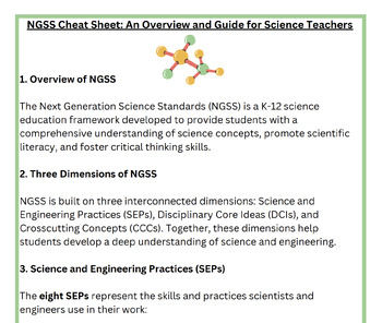 Preview of NGSS Cheat Sheet