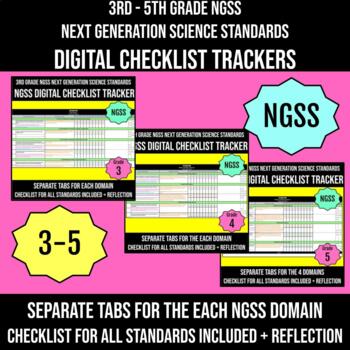 Preview of NGSS Checklist Grades 3-5 DIGITAL BUNDLE