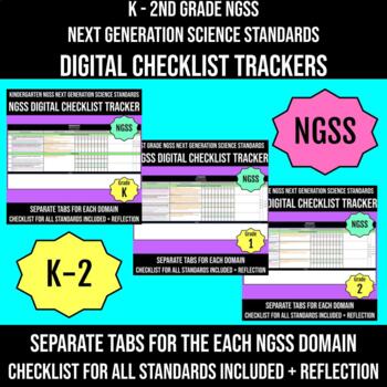Preview of NGSS Checklist Grades K-2 DIGITAL BUNDLE