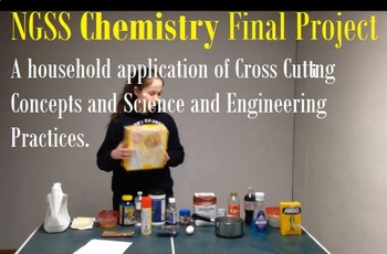 Preview of NGSS Chemistry Final Project -Household Chemistry