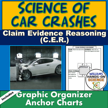 Preview of NGSS Claim Evidence Reasoning Physics Car Crashes Digital 