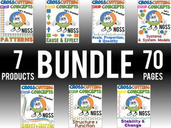 Preview of NGSS Crosscutting Concepts Worksheet BUNDLE