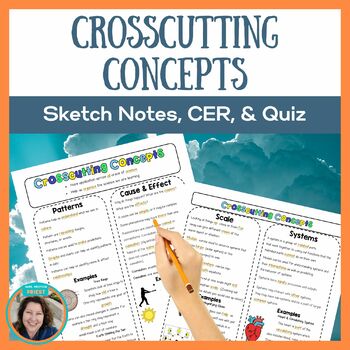 Preview of Crosscutting Concepts - NGSS Interactive Science Notebook - Sketch Notes & more