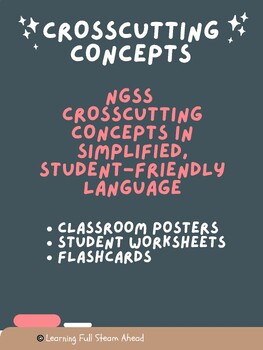 Preview of NGSS Crosscutting Concepts Simplified Bundle