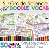 NGSS Doodle Notes Vocabulary Review - 5th Grade Science